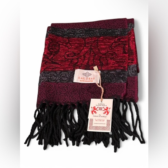 Vintage Celtic Scarf Calzeat of Scotland - Picture 2 of 6